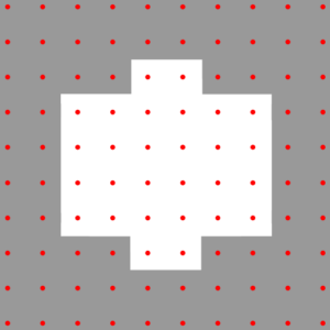 Finite-Difference-Grid inhomogener Materialien mit Sampling Error.